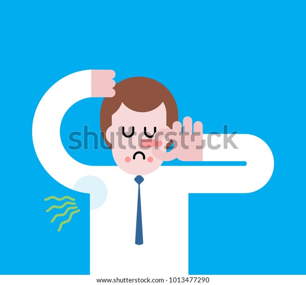 Smell Sweat Smelly Armpit Stink Man Stock Vector (Royalty Free ...