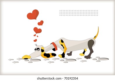 Smelling dog