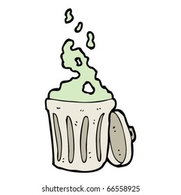 caricatura de smelly bin