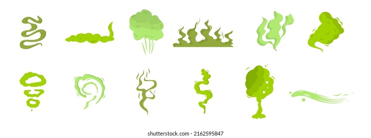 Smelly Smoke And Cloud Smelly Set Icon