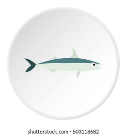 Smelt fish icon. Flat illustration of smelt fish vector icon for web
