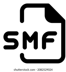 SMF is a file extension for an audio file in the midi format