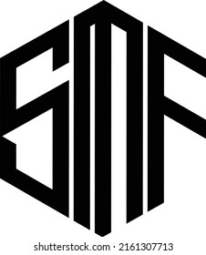 SMF Latter Logo Design lettering monogram logo design