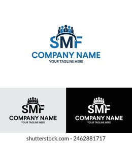 SMF letter _RECRUITING COMPANY typography logo template