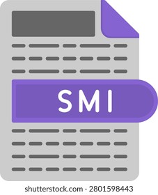 SMI Flat Style Icon Design