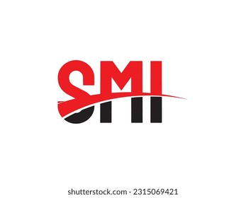SMI Letter Initial Logo Design Vector Illustration