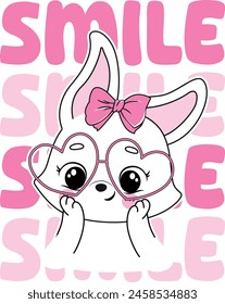 smie rabbit cute love girl