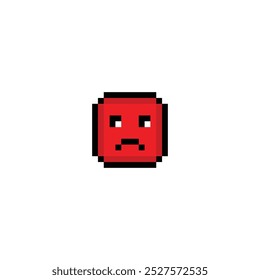 smile  8 bit icon Pixel art 8-bit Emoticon for game