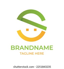 Smile Alphabet S Creative Logo Icon