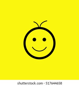 Smile baby isolated single linear icon for websites and mobile minimalistic flat design.