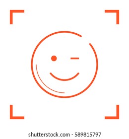 Smile baby isolated single linear icon for websites and mobile minimalistic flat design.