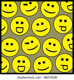 Smile background pattern
