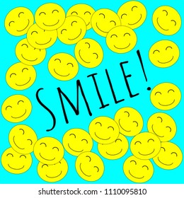 Smile background vector