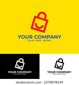 Smile bag logo with fun and modern look