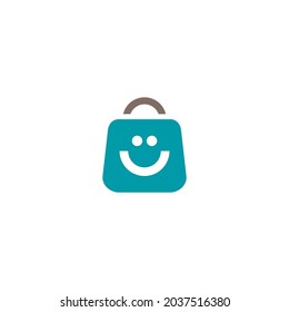 Logotipo de tienda de bolsitas de sonrisa
adecuado para el logotipo de tienda online