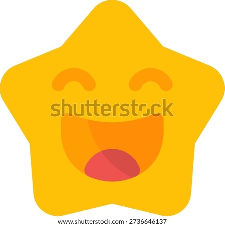 Smile Beam Line vector Icon Design