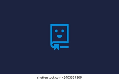 smile book logo icon design vector design template inspiration