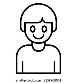 Smile boy icon design, vector illustration, best used for hospital