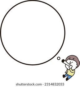 smile boy and speech ballon