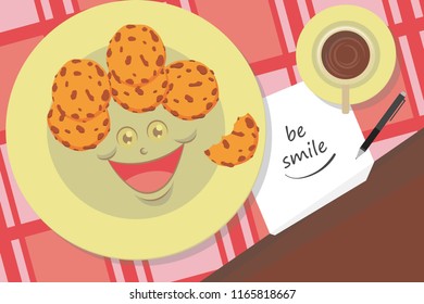 Smile Breakfast Background