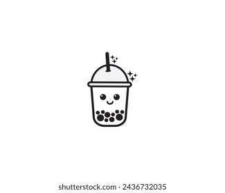 Smile Bubble Tea Boba Cute Design