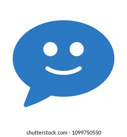 smile bubble text 