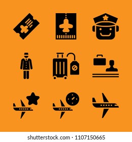 smile, building, vector and cabin icon set. Vector illustration for web and design.