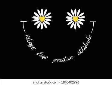 smile butterflies and daisies positive quote flower design margarita 
mariposa
stationery,mug,t shirt,phone case fashion slogan  style spring summer sticker and etc fashion design