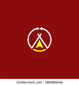 smile camp logo with circle arrow