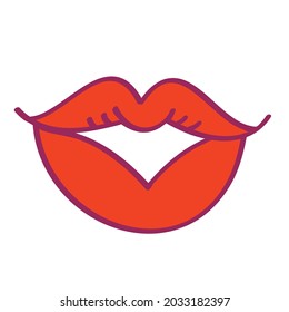 smile cartoon style vector illustration