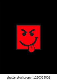 Smile cartoon vector