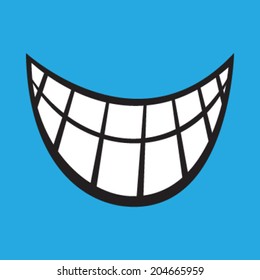 Smile Cartoon Vector Icon