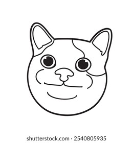 Smile Cat Meme Clipart Icon T-shirt Transparent Vector Cute Illustration