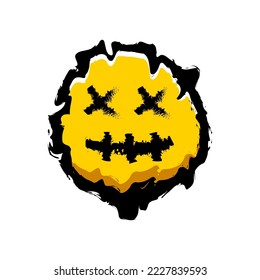 smile character element for t-shirt design