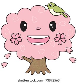 Smile of cherry blossoms