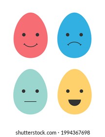 smile  chicken egg icon isolated on white background