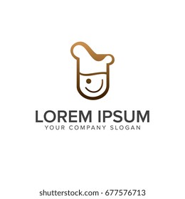 smile chief logo design concept template