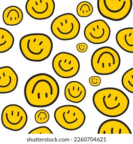 
Smile ClipArt seamless pattern icon