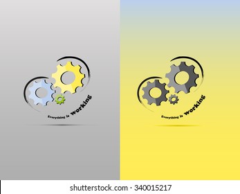 smile cogwheel logo