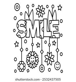 
Smile Coloring Page T shirt