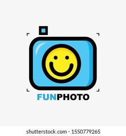 Smile concept design for camera icon and symbol