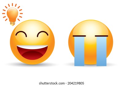 Smile and cry