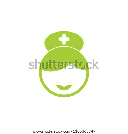 smile cute nurse symbol vector