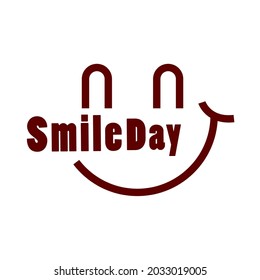 smile day face icon isolated