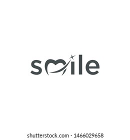 Smile Dental Logo Design Vector Illustration