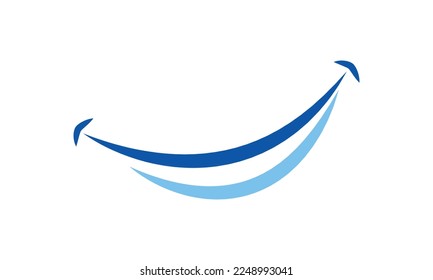 Vector de diseño de logotipo dental de sonrisa