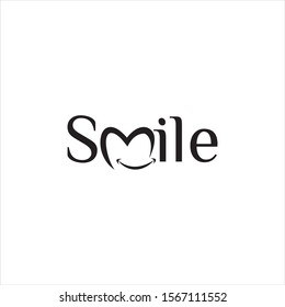 smile dental  vector logo design idea