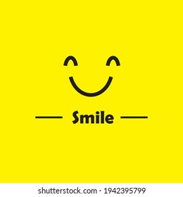 VECTOR AMARILLO DE FONDO DE DISEÑO SONRIENTE
