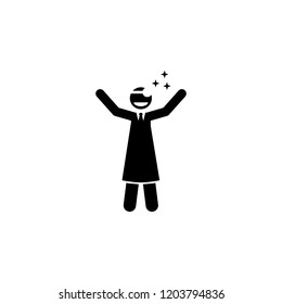smile, doctor icon. Element of cyber monday icon for mobile concept and web apps. Glyph style smile, doctor icon can be used for web and mobile