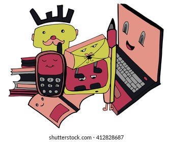 Smile Doodles Vector 